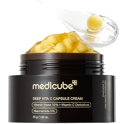 Deep Vitamin C Golden Capsule Face Moisturizer - Liposome Capsules For Wrinkles, Skin Radiance